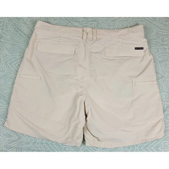 Huk Rogue 18 Performance Fishing Shorts Mens XXXL Bone Beige Nylon H2000083 NWT - Picture 5 of 10